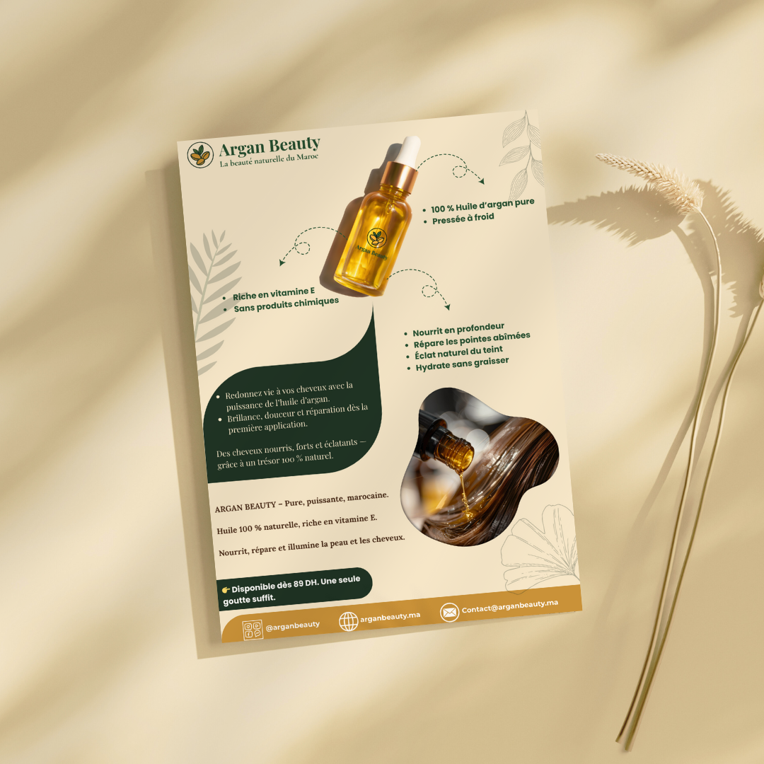 Argan Beauty Flyer Mockup