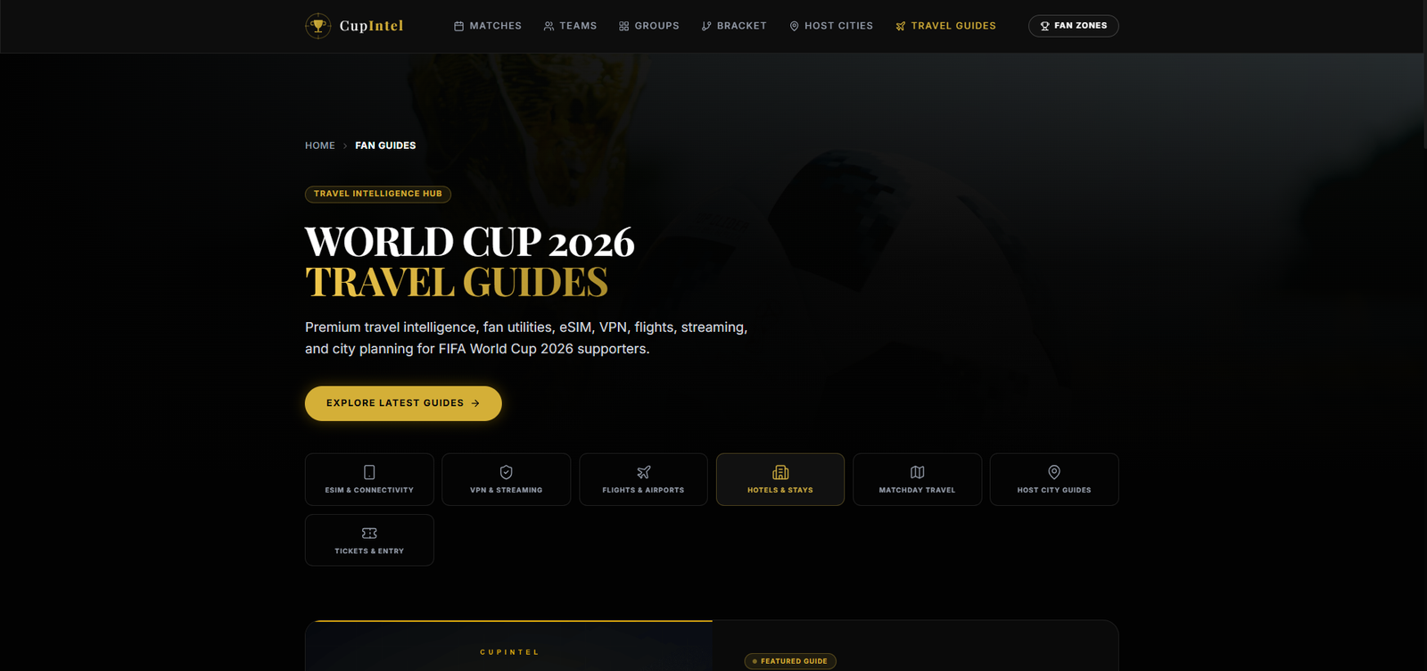 CupIntel Website Preview